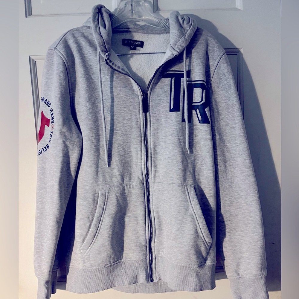True Religion Men’s Zip-Up Hoodie Size M